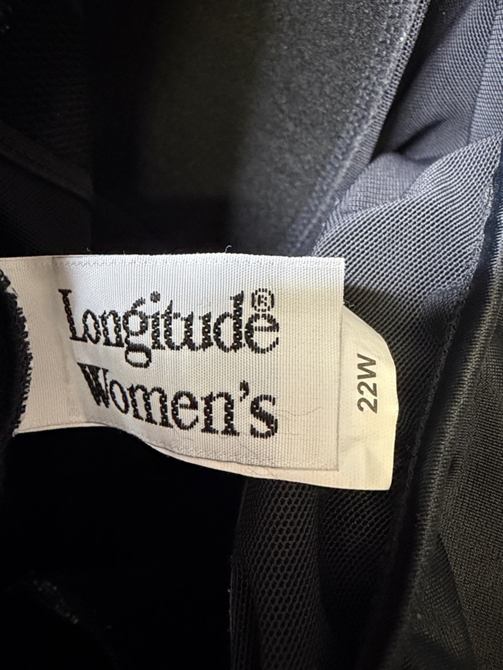 Longitude Black One-Piece Swimsuit with White Accent Stripes - Picture 2 of 6